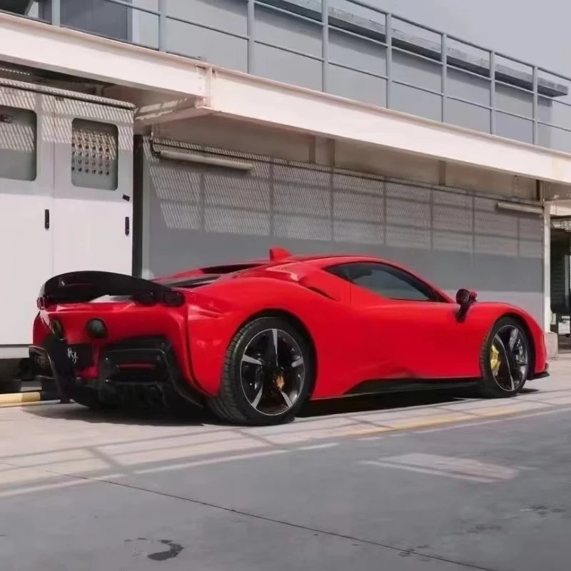 High Quality Dry Carbon Fiber Body Kits for  SF90 New Real Carbon Fiber Front Lip Rear Lip Side Skirt Spoiler Upgrade